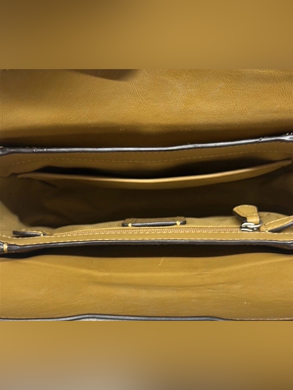 Coach Page Chalk Cream Prairie Rivets Crossbody Satchel Purse 8.5' x 7" x 3" - Picture 11 of 13
